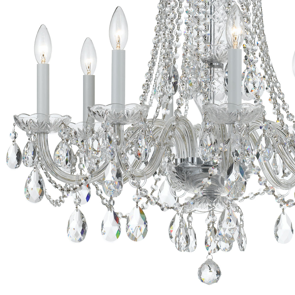 Crystorama Crystorama Traditional Crystal 8 Light Spectra Crystal Polished Chrome Chandelier
