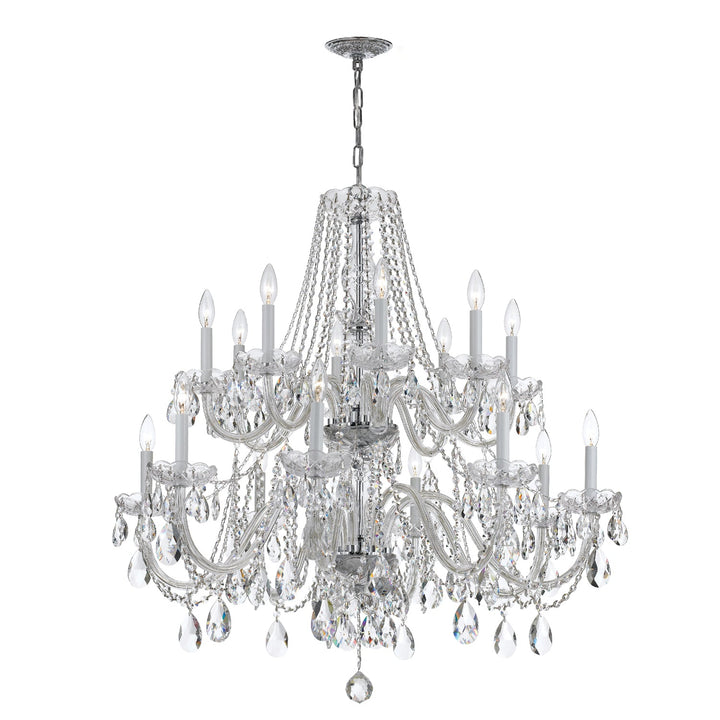 Crystorama Crystorama Traditional Crystal 16 Light Swarovski Strass Crystal Polished Chrome Crystal Chandelier