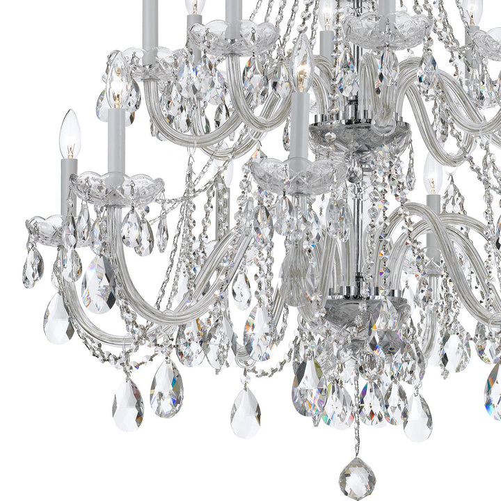 Crystorama Crystorama Traditional Crystal 16 Light Swarovski Strass Crystal Polished Chrome Crystal Chandelier