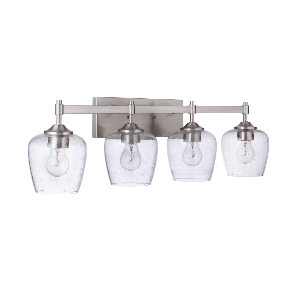 Stellen 4 Light Vanity in Brushed Polished Nickel CRAFTMADE