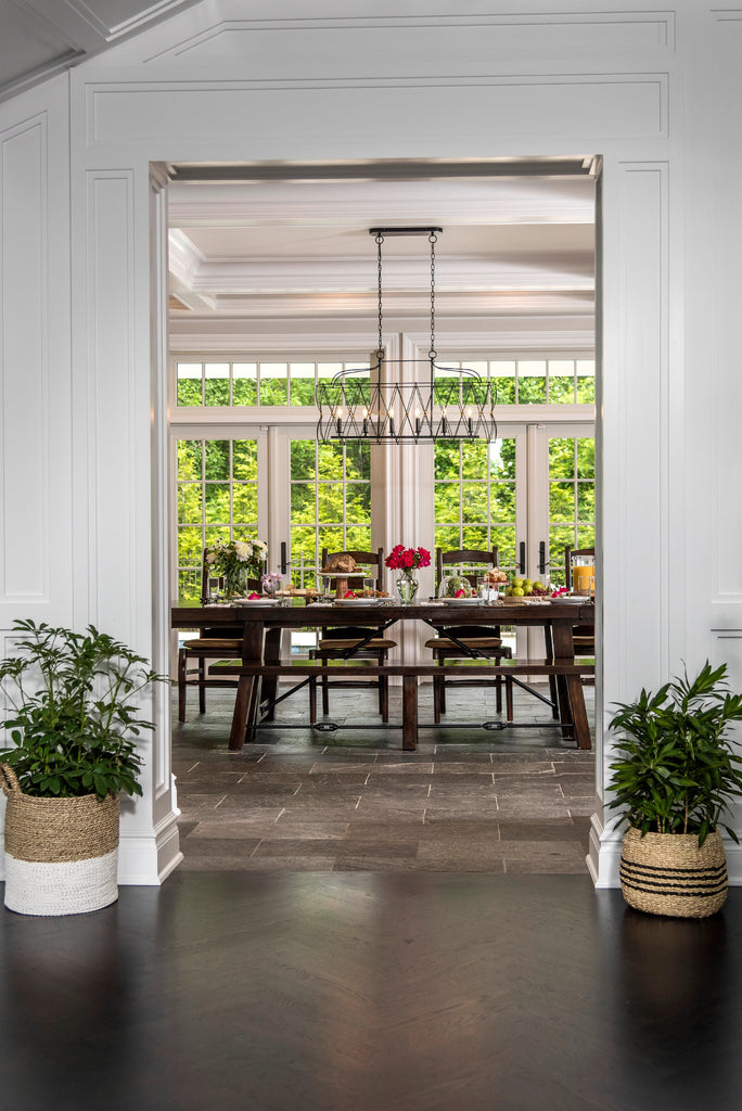 Crystorama Crystorama Zucca 6 Light English Bronze + Antique Gold Linear Chandelier