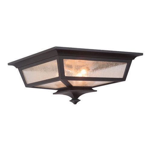 Argent II 3 Light Outdoor Flushmount in Midnight CRAFTMADE