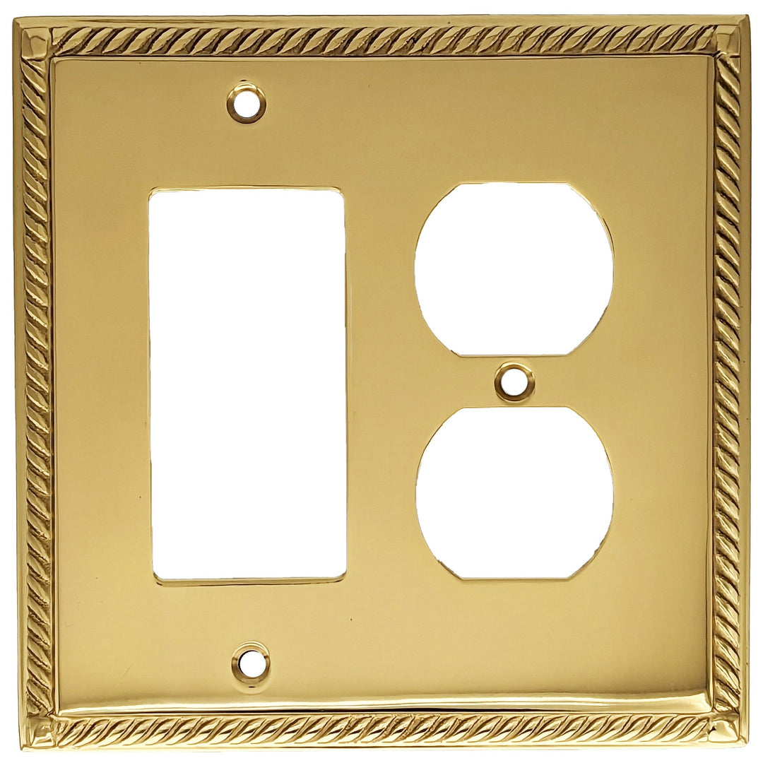 English Georgian Roped Wall Plate (Several Finishes Available)