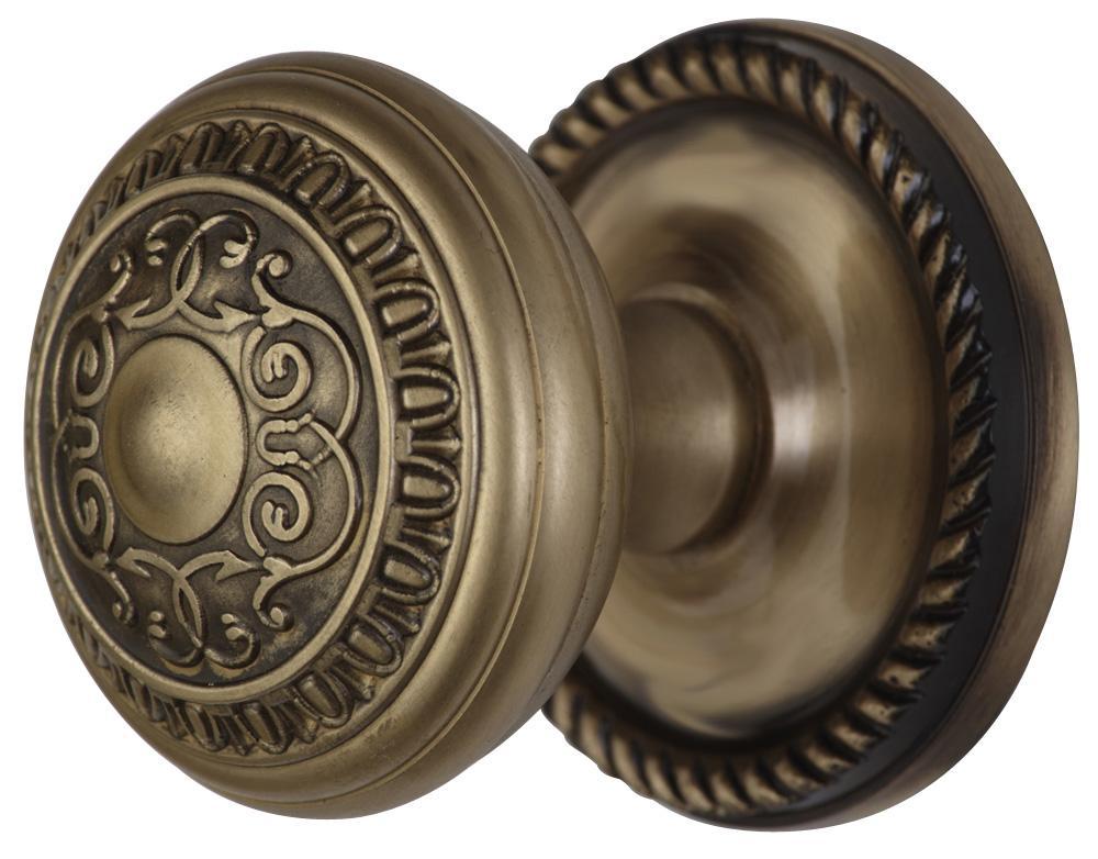 Georgian Roped Rosette Door Set with Egg & Dart Door Knobs (Several Finishes Available) COPPER MOUNTAIN HARDWARE