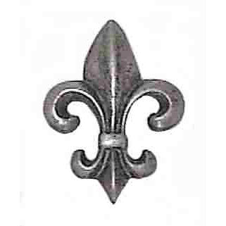 2 1/2 Inch Fleur-De-Lis Knob (Satin Pewter Finish) COPPER MOUNTAIN HARDWARE