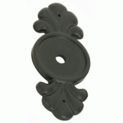 2 1/4 Inch Tuscany Bronze Back Plate (Flat Black) EMTEK