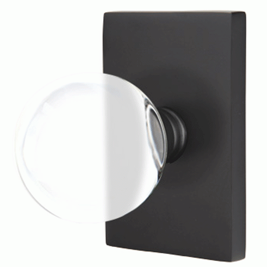 Emtek 710BL Bristol Rustic Modern Bronze Passage Door Knob Set Medium Bronze Knobset Passage NULL EMTEK