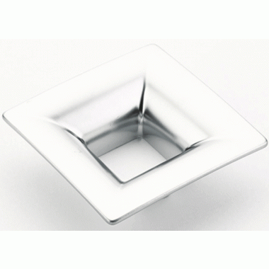 2 3/4 Inch (1 1/4 Inch c-c) Finestrino Flared Square Pull (Matte Chrome Finish) SCHAUB