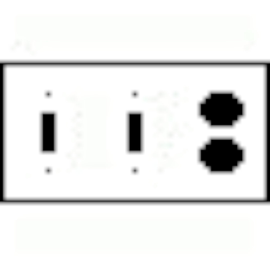 Bamboo Style Wall Plate (Rust Finish)