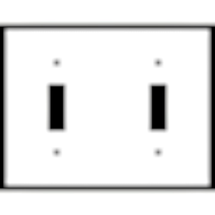 Bamboo Style Wall Plate (Bright Nickel Finish)