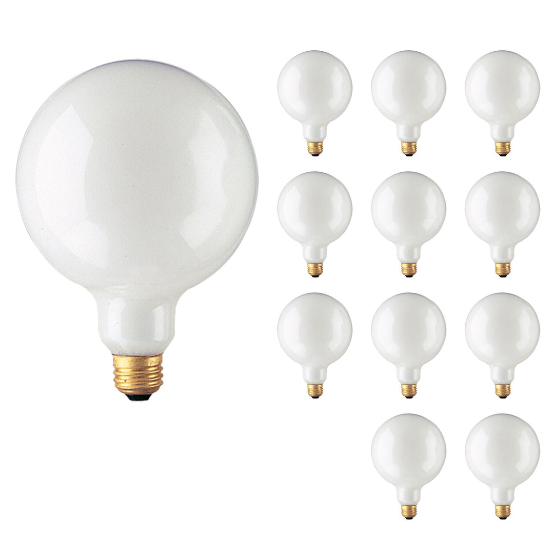 Bulbrite 100W G40 GLOBE WHITE E26 125V-12PK