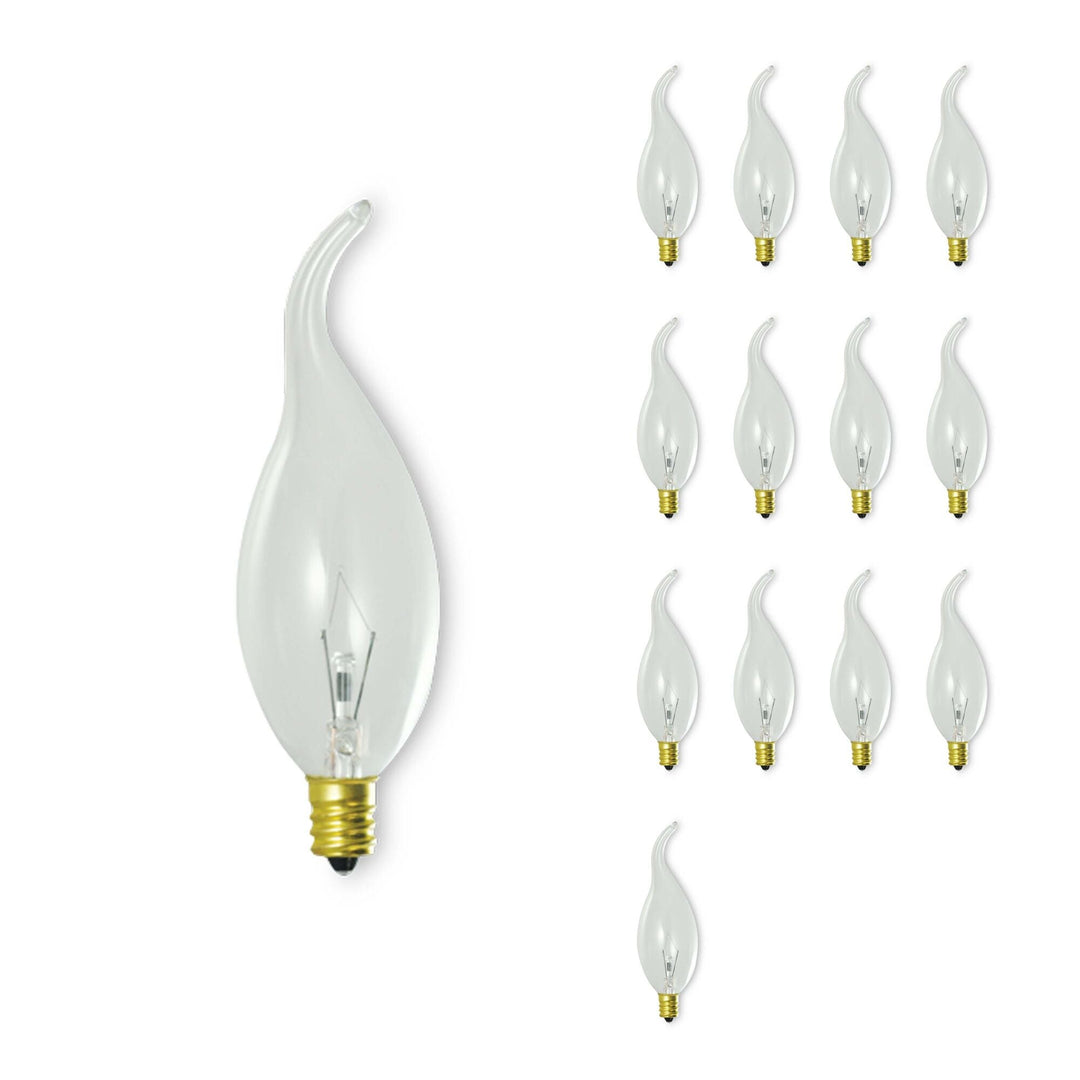 Bulbrite 25W CA11 TEAR DROP CLEAR E12 120V-14PK