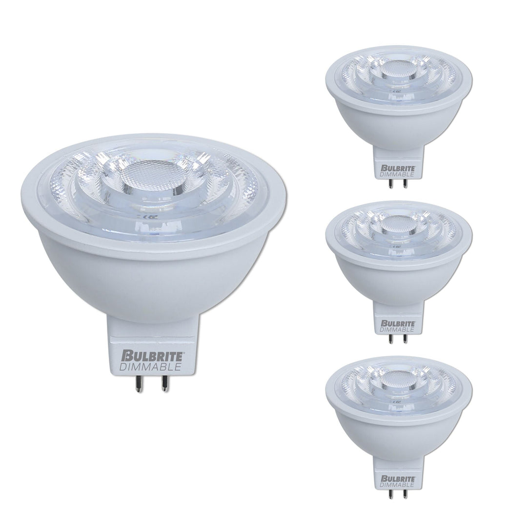 Bulbrite 6.5W LED MR16 3000K FLOOD DIMMABLE 90CRI 12V-4PK