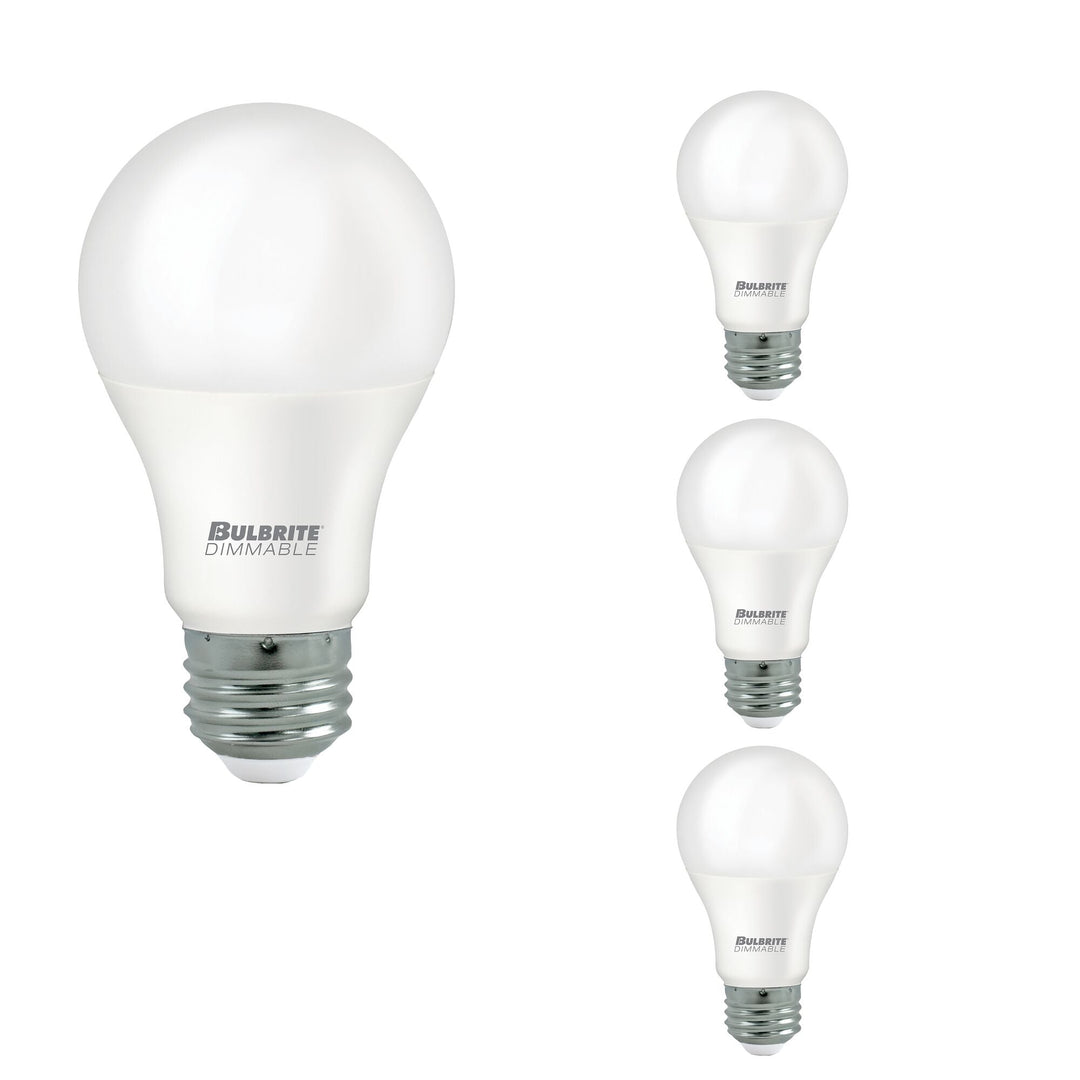 Bulbrite 9W LED A19 60W EQUIV PREMIUM DIMMABLE 3000K E26 120V-4PK