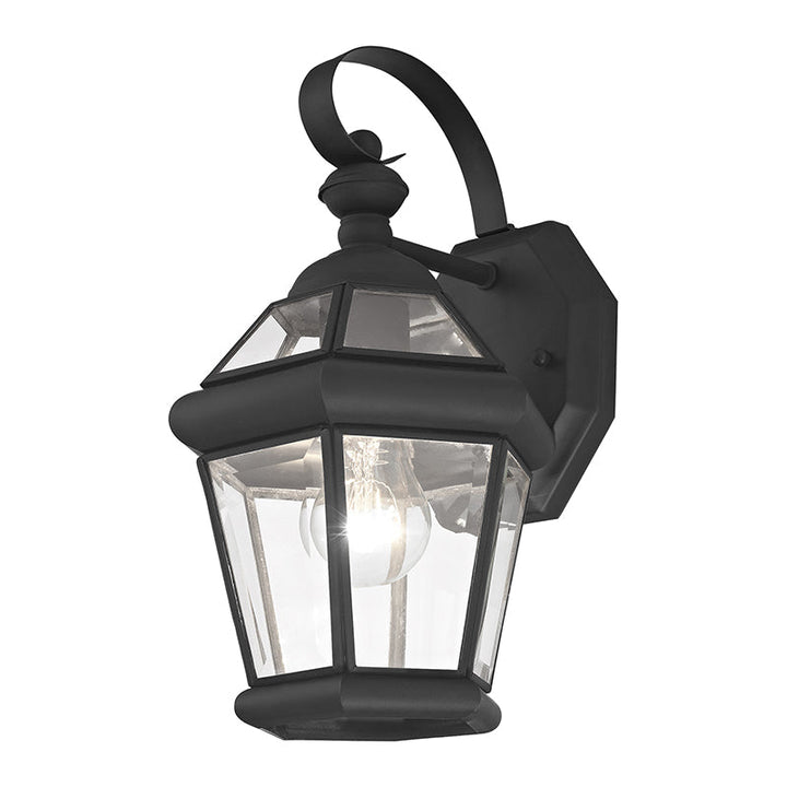 1 Light Black Outdoor Wall Lantern Livex