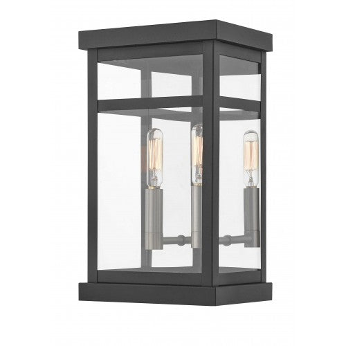 2 Light Black Outdoor Wall Lantern Livex