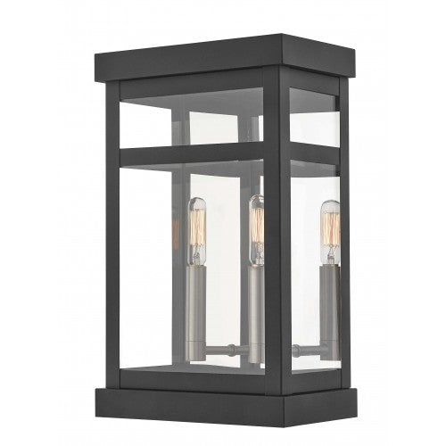 2 Light Black Outdoor Wall Lantern Livex