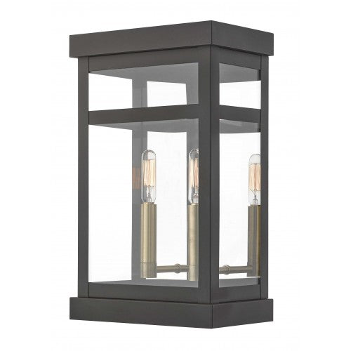 2 Light Bronze Outdoor Wall Lantern Livex