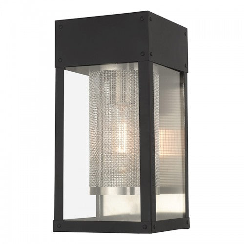 1 Light Black Outdoor Wall Lantern Livex