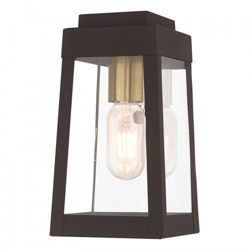 1 Light Bronze Outdoor Wall Lantern Livex