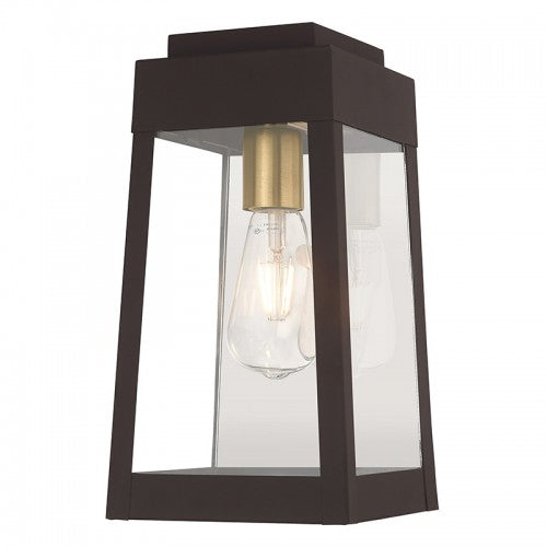 1 Light Bronze Outdoor Wall Lantern Livex