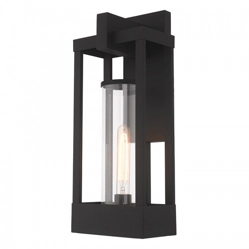 1 Light Black Outdoor Wall Lantern Livex