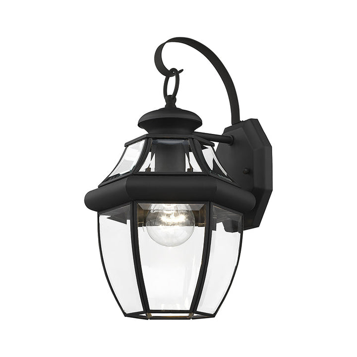 1 Light Black Outdoor Wall Lantern Livex