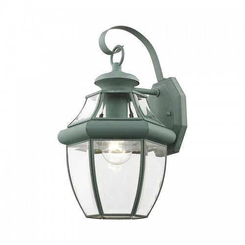 1 Light Verdigris Outdoor Wall Lantern Livex