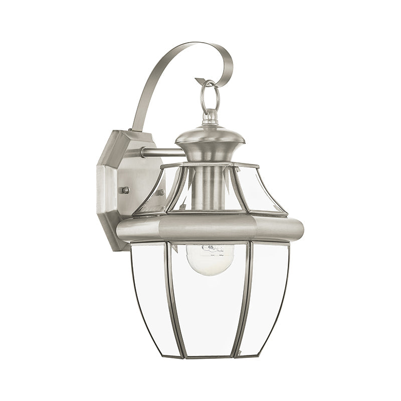 1 Light BN Outdoor Wall Lantern Livex