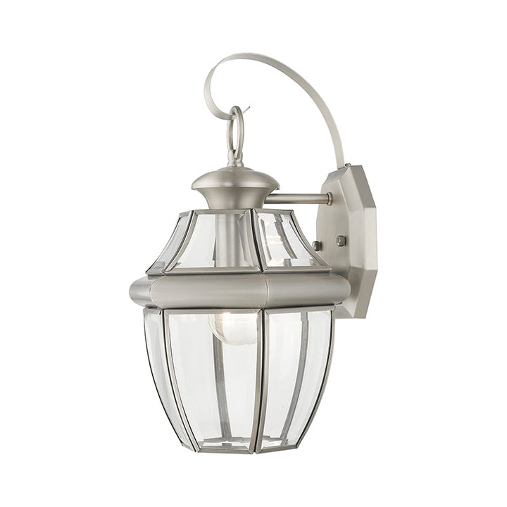 1 Light BN Outdoor Wall Lantern Livex