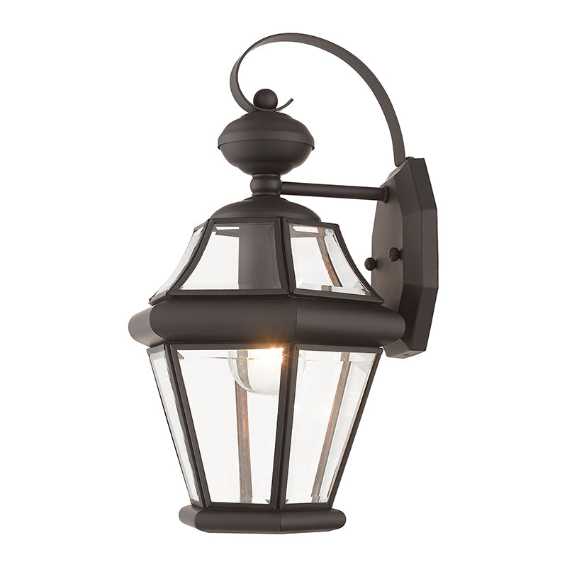 1 Light Bronze Outdoor Wall Lantern Livex