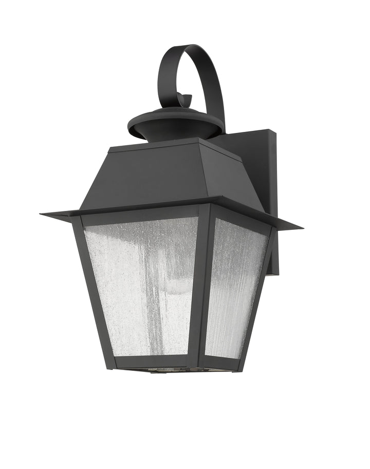 1 Light Black Outdoor Wall Lantern Livex