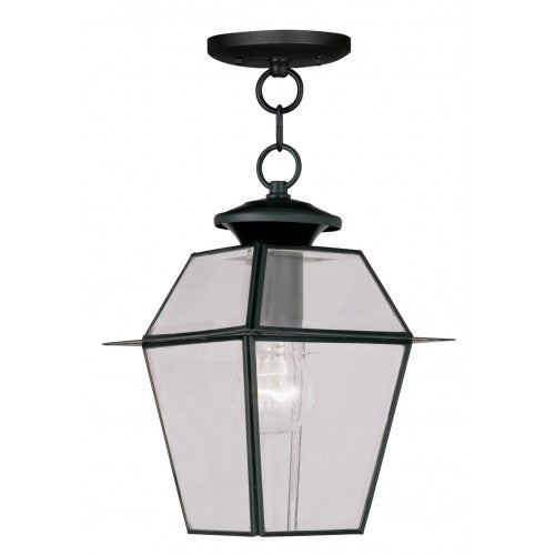 1 Light Black Outdoor Lantern Livex