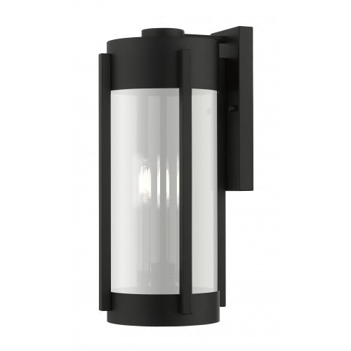 3 Light Black Outdoor Wall Lantern Livex