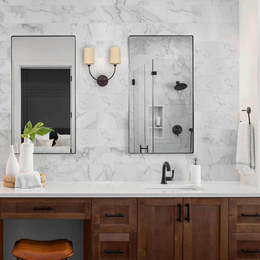 Crystorama Crystorama Libby Langdon Sylvan 2 Light Dark Bronze Sconce