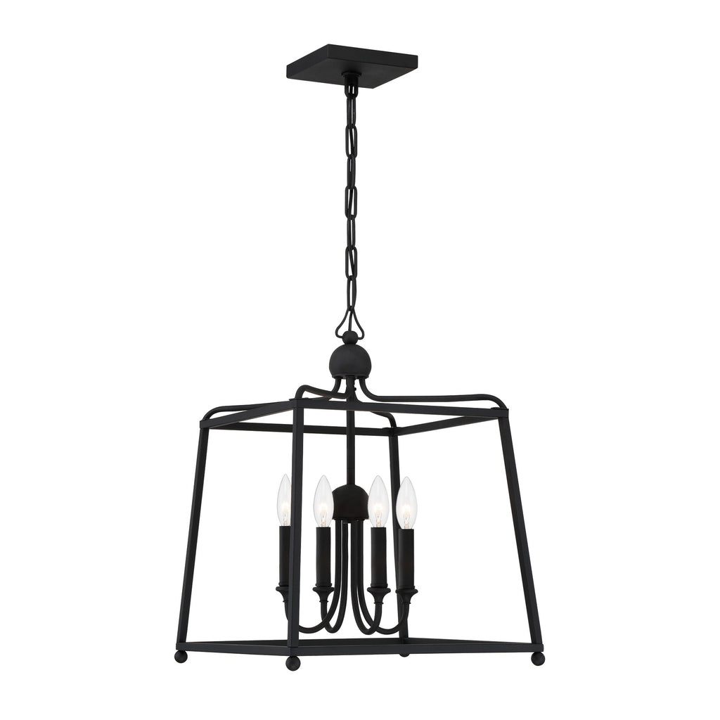 Crystorama Crystorama Libby Langdon Sylvan 4 Light Black Forged Mini Chandelier
