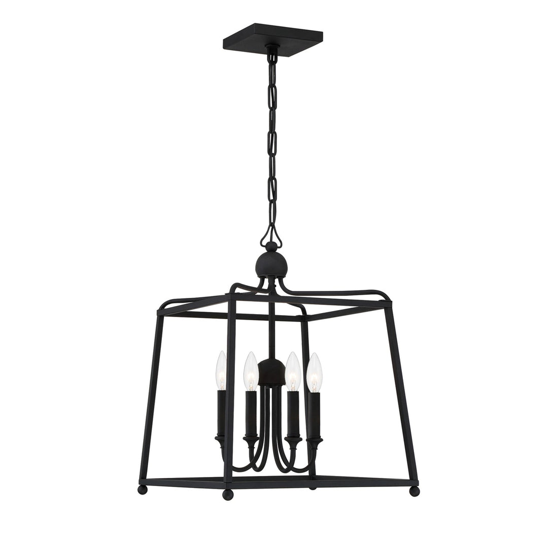 Crystorama Crystorama Libby Langdon Sylvan 4 Light Black Forged Mini Chandelier