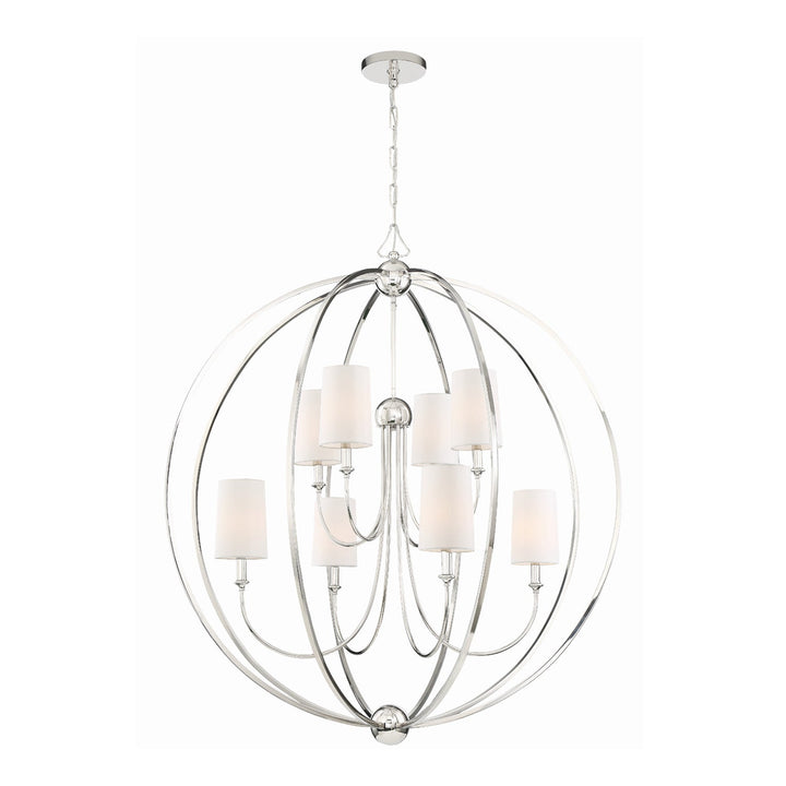 Crystorama Crystorama Libby Langdon Sylvan 8 Light Polished Nickel Chandelier