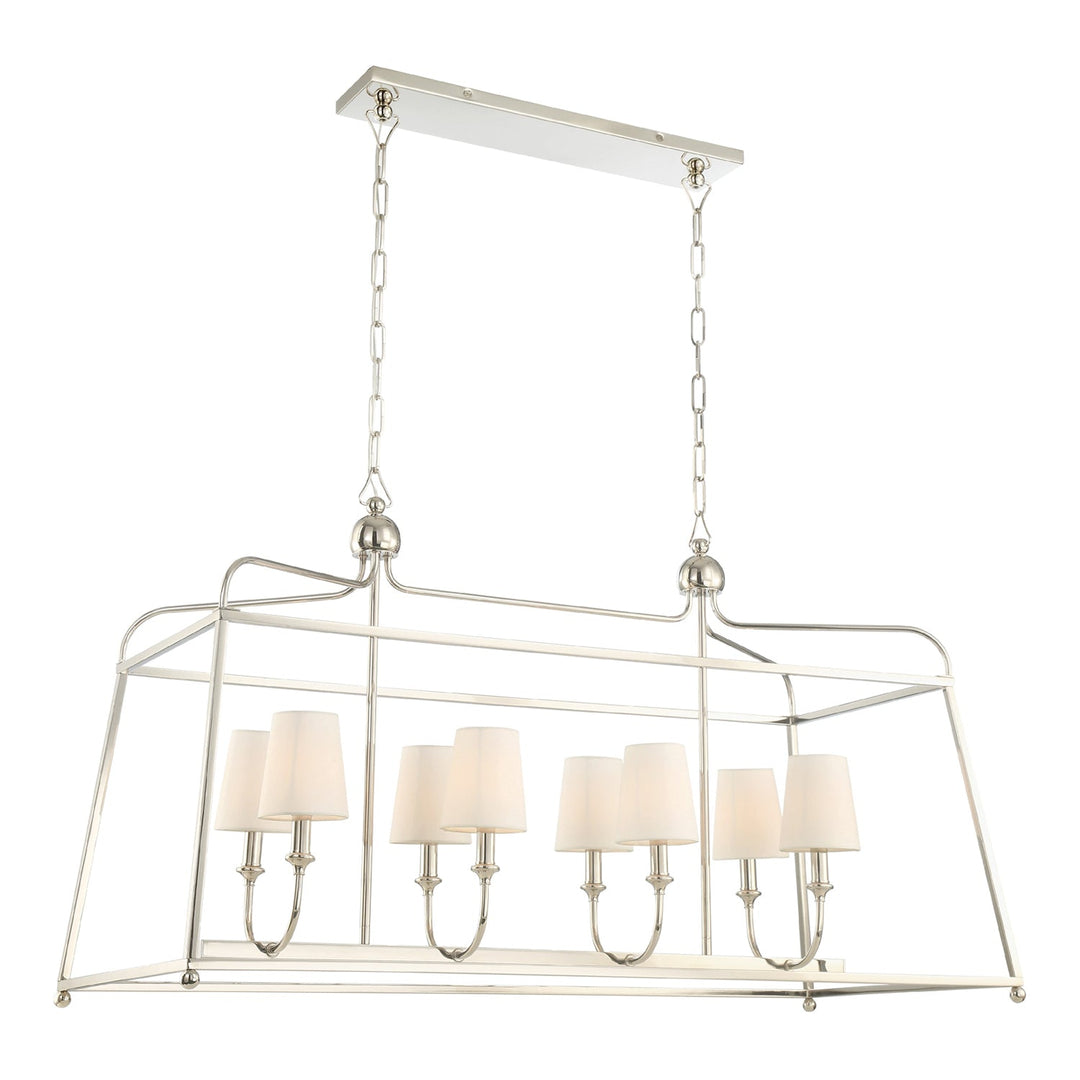 Crystorama Crystorama Libby Langdon Sylvan 8 Light Polished Nickel Chandelier