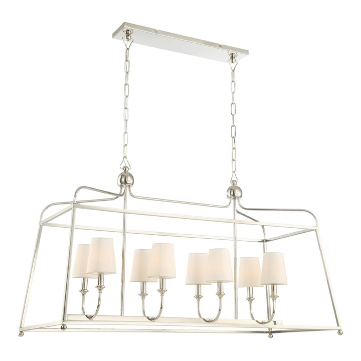 Crystorama Crystorama Libby Langdon Sylvan 8 Light Polished Nickel Chandelier