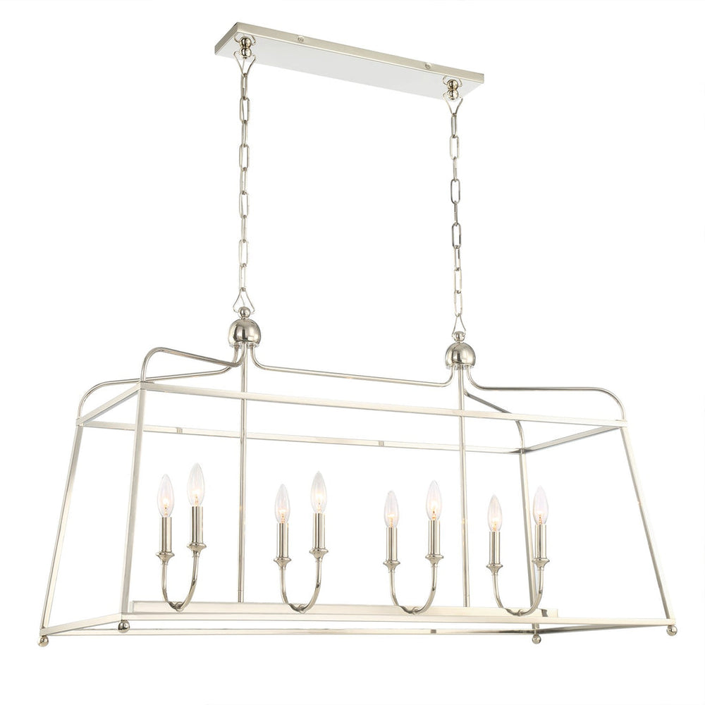 Crystorama Crystorama Libby Langdon Sylvan 8 Light Polished Nickel Chandelier