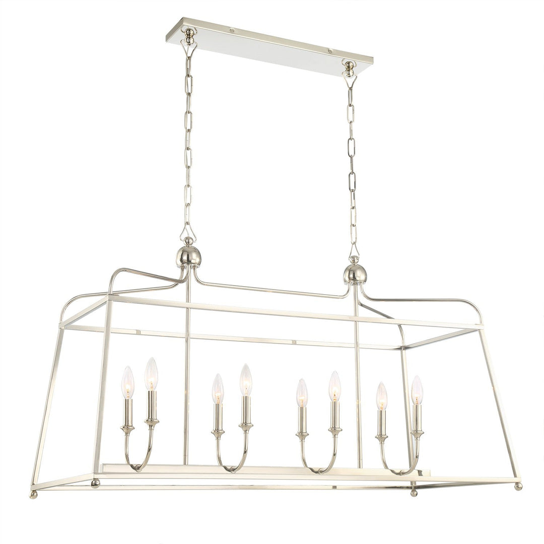 Crystorama Crystorama Libby Langdon Sylvan 8 Light Polished Nickel Chandelier