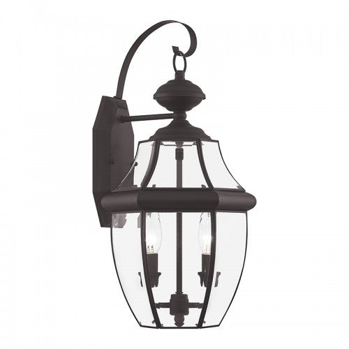 2 Light Bronze Outdoor Wall Lantern Livex