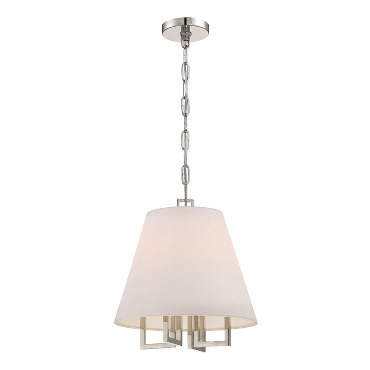 Crystorama Crystorama Libby Langdon Westwood 4 Light Polished Nickel Pendant