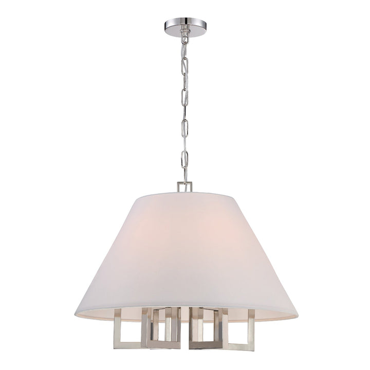 Crystorama Crystorama Libby Langdon Westwood 6 Light Polished Nickel Chandelier