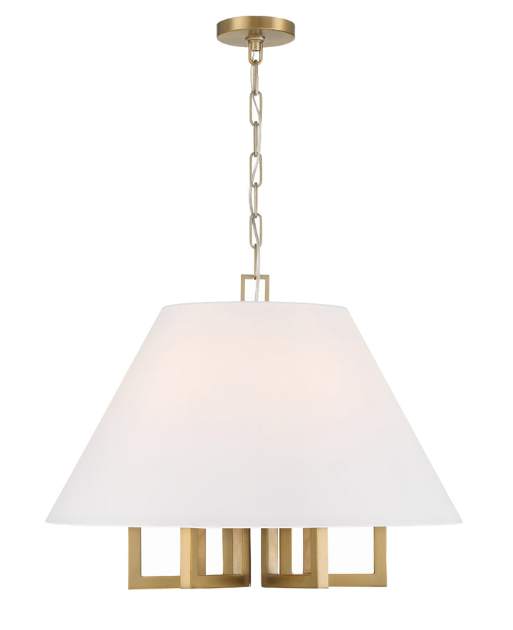 Crystorama Crystorama Libby Langdon Westwood 6 Light Vibrant Gold Chandelier