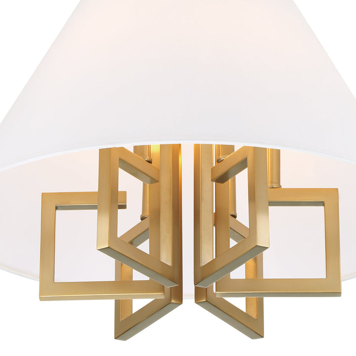 Crystorama Crystorama Libby Langdon Westwood 6 Light Vibrant Gold Chandelier