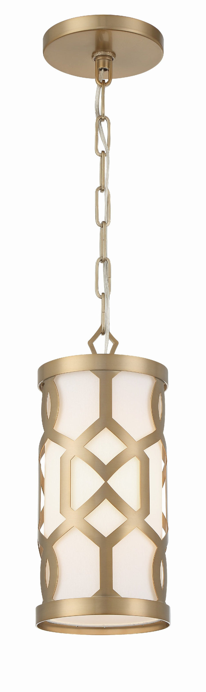 Crystorama Crystorama Libby Langdon Jennings 1 Light Aged Brass Mini Pendant