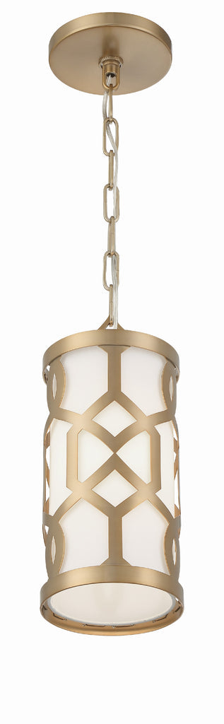 Crystorama Crystorama Libby Langdon Jennings 1 Light Aged Brass Mini Pendant