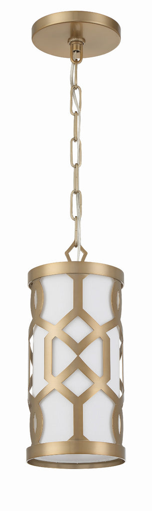 Crystorama Crystorama Libby Langdon Jennings 1 Light Aged Brass Mini Pendant